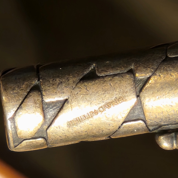 Phillip Gavriel Silver & rich Leather 8mm Bracelet. Perfect for Christmas! - Picture 7 of 7